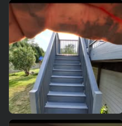 Refinished exterior stairs